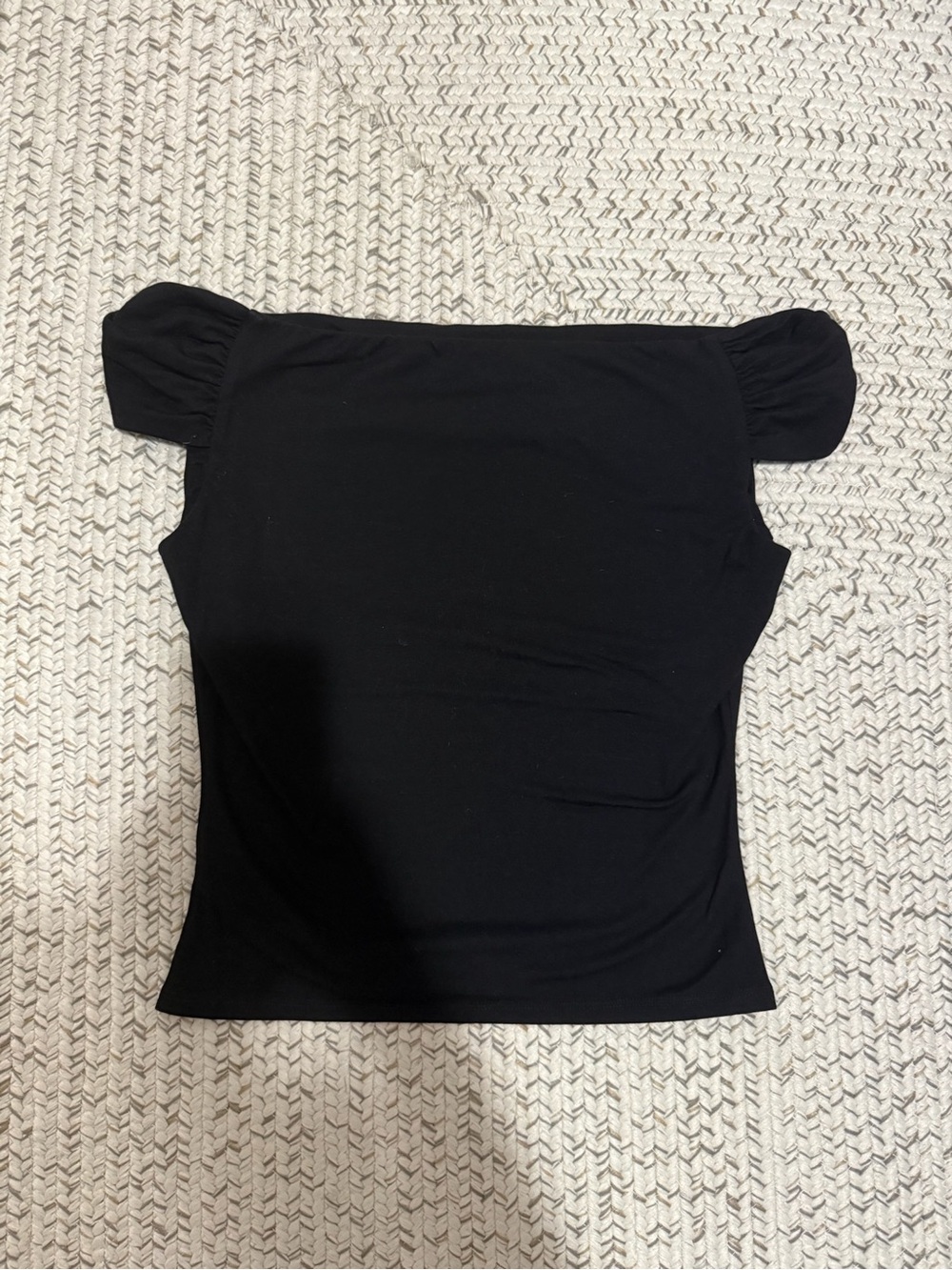 Reformation Cello Off Shoulder Ruched Knit Top - Picture 7 of 8